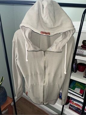 AMPERSAND AVE Sage Zip Hoodie with Drawstrings
